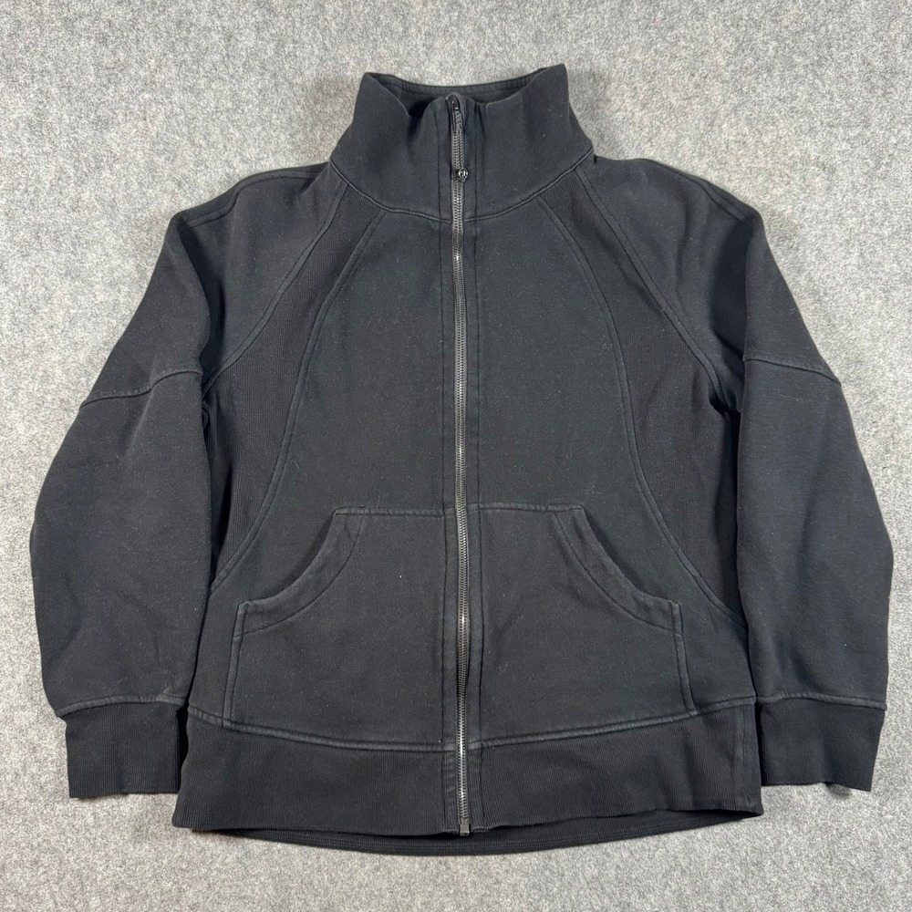 Lululemon Scuba Full Zip Hoodie Womens XS/S Black LW3GPBS Fleece Jacket Logo